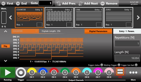 Serial Pattern Generator digital pattern interface
