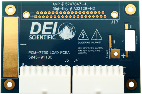PCM-7700 front view showing controls and output