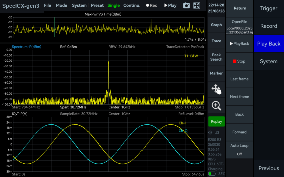 Data record and playback