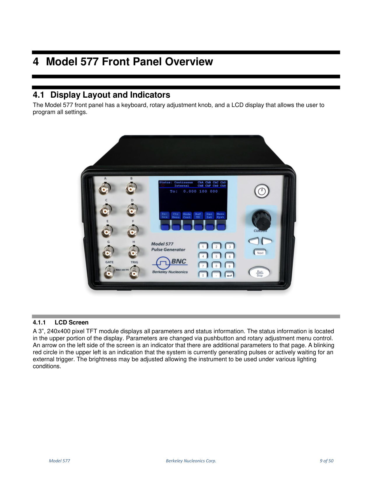 Model 577 user manual page 10