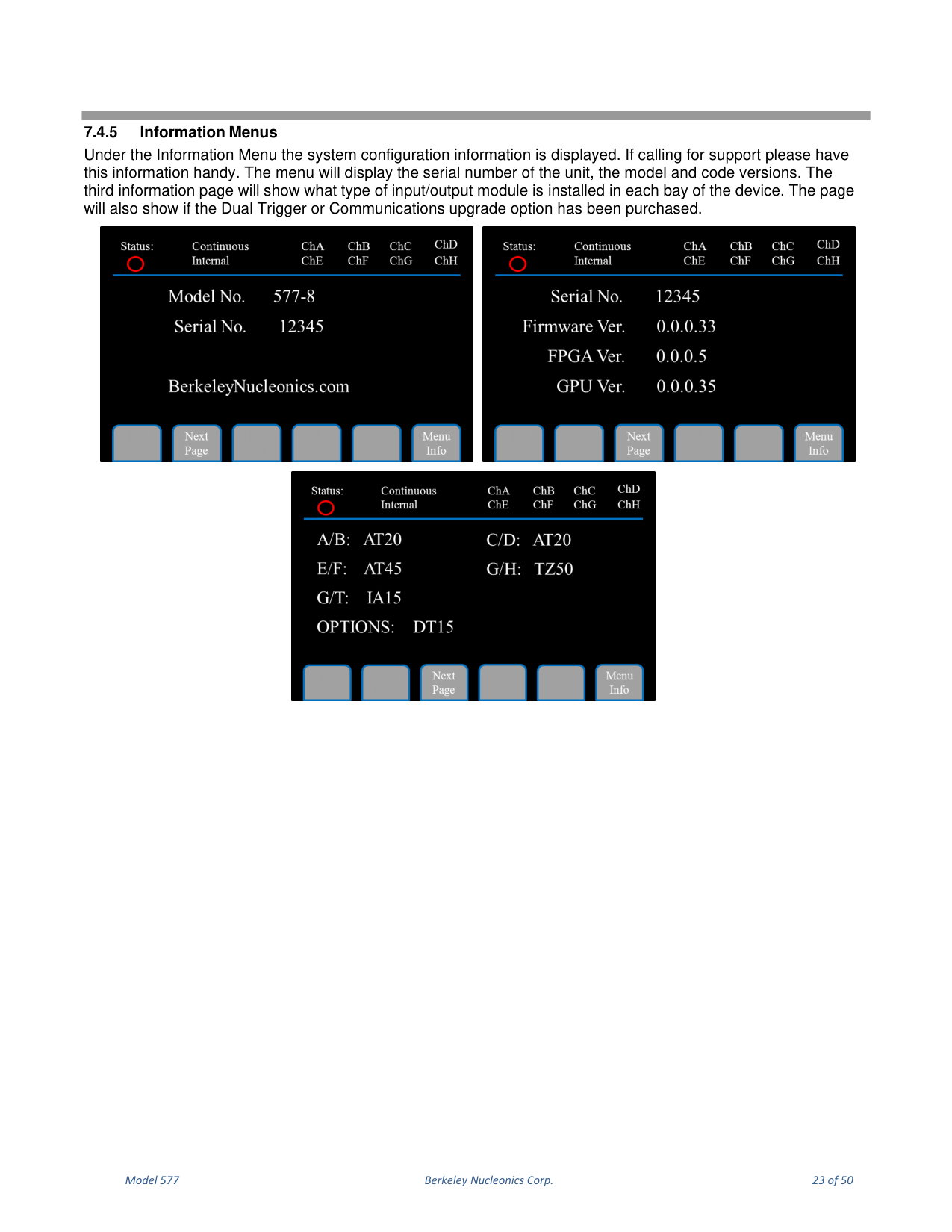 Model 577 user manual page 24
