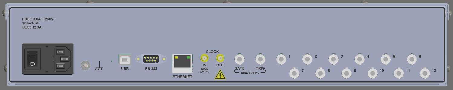 588B 12-channel rear panel.