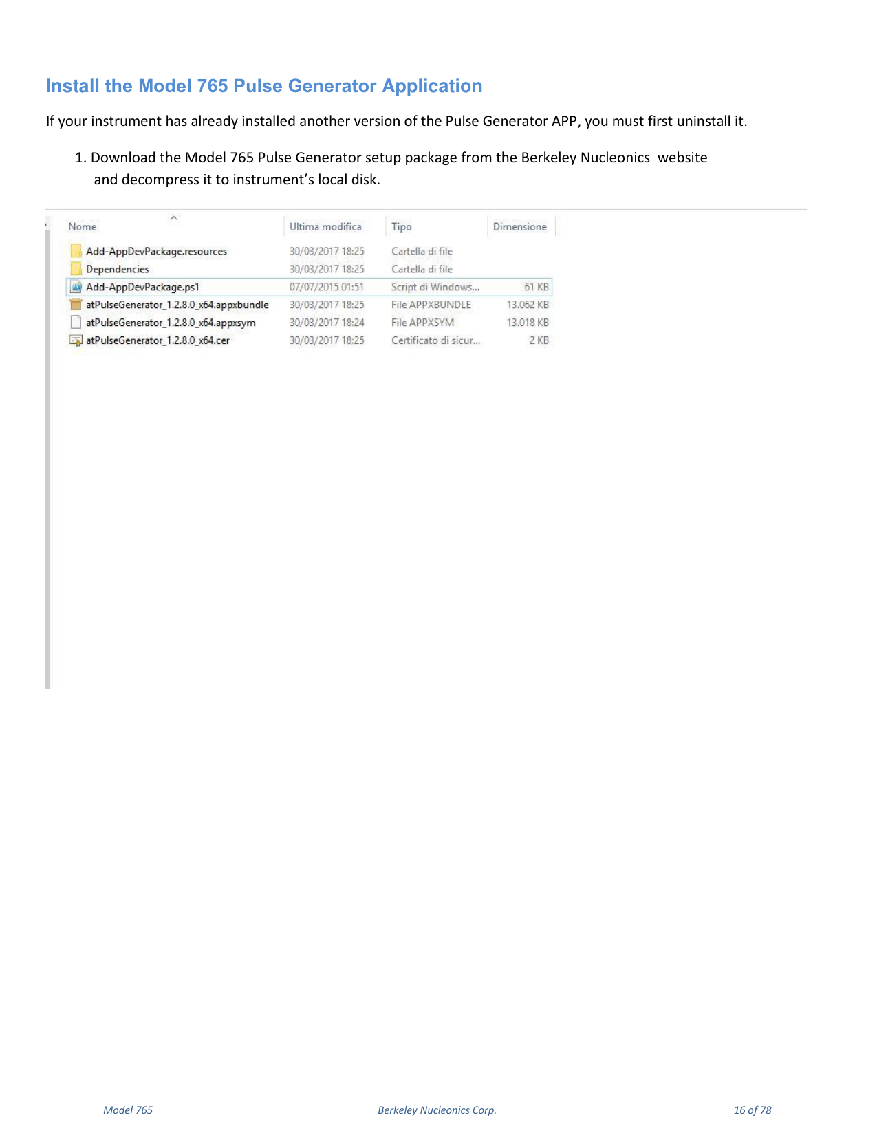 Model 765 user manual page 16