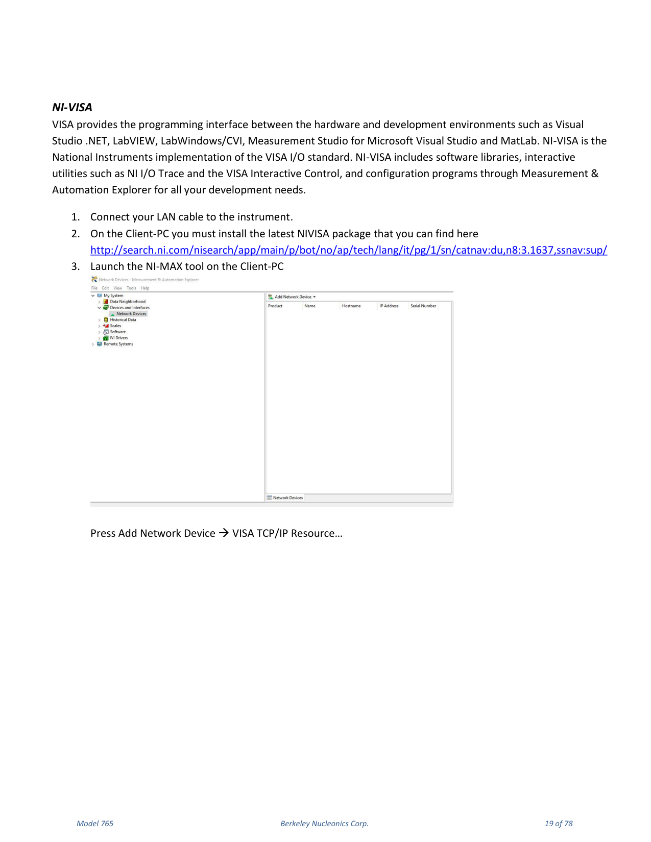 Model 765 user manual page 19