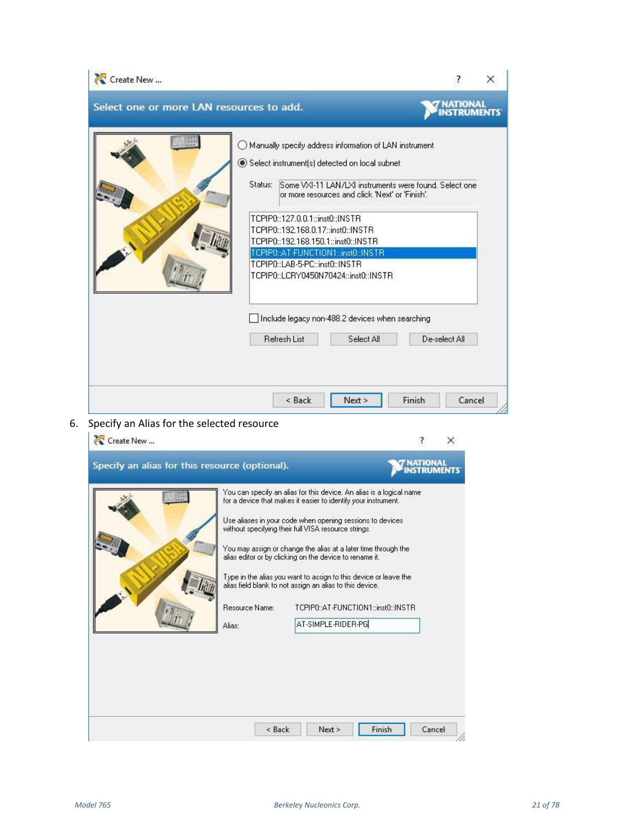Model 765 user manual page 21
