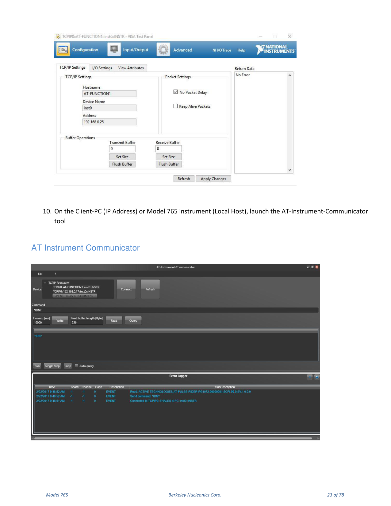 Model 765 user manual page 23