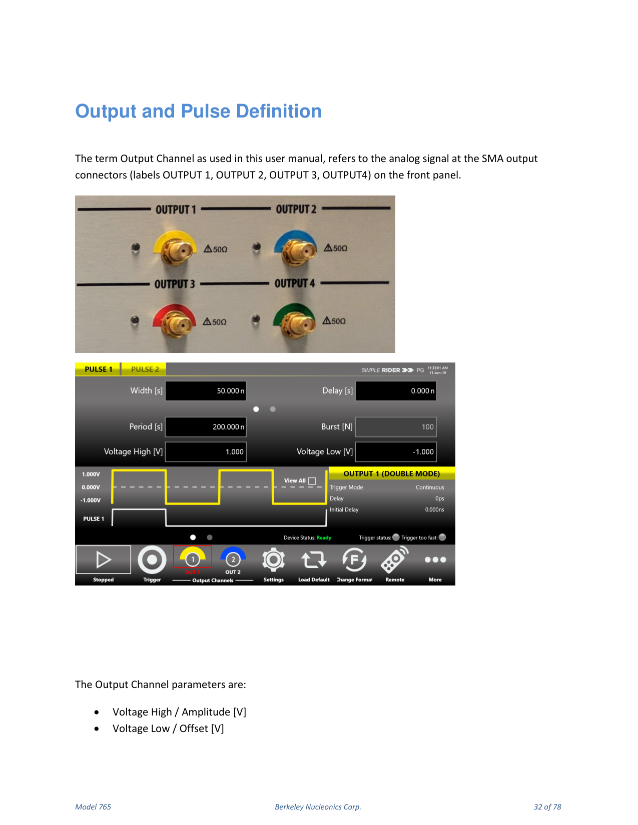 Model 765 user manual page 32