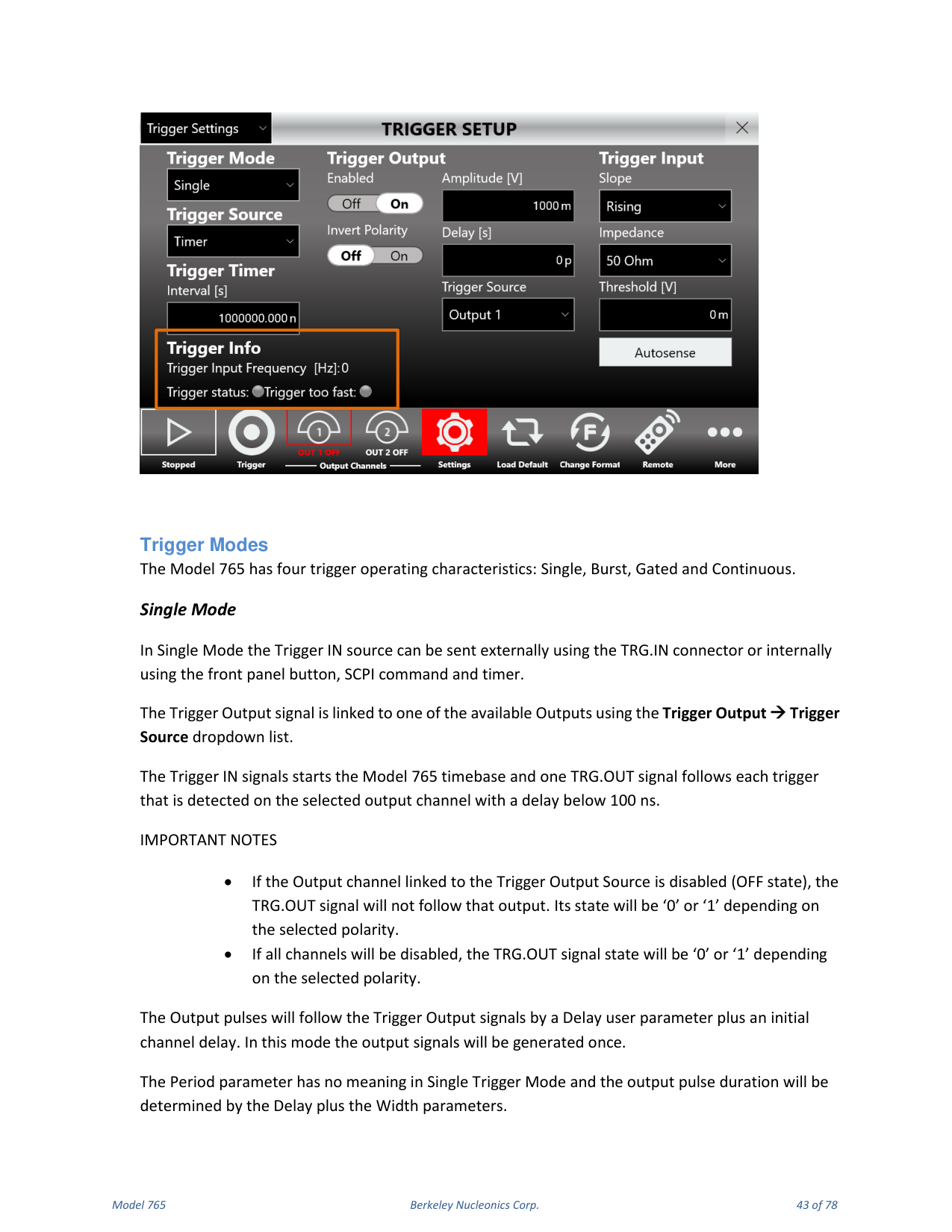 Model 765 user manual page 43