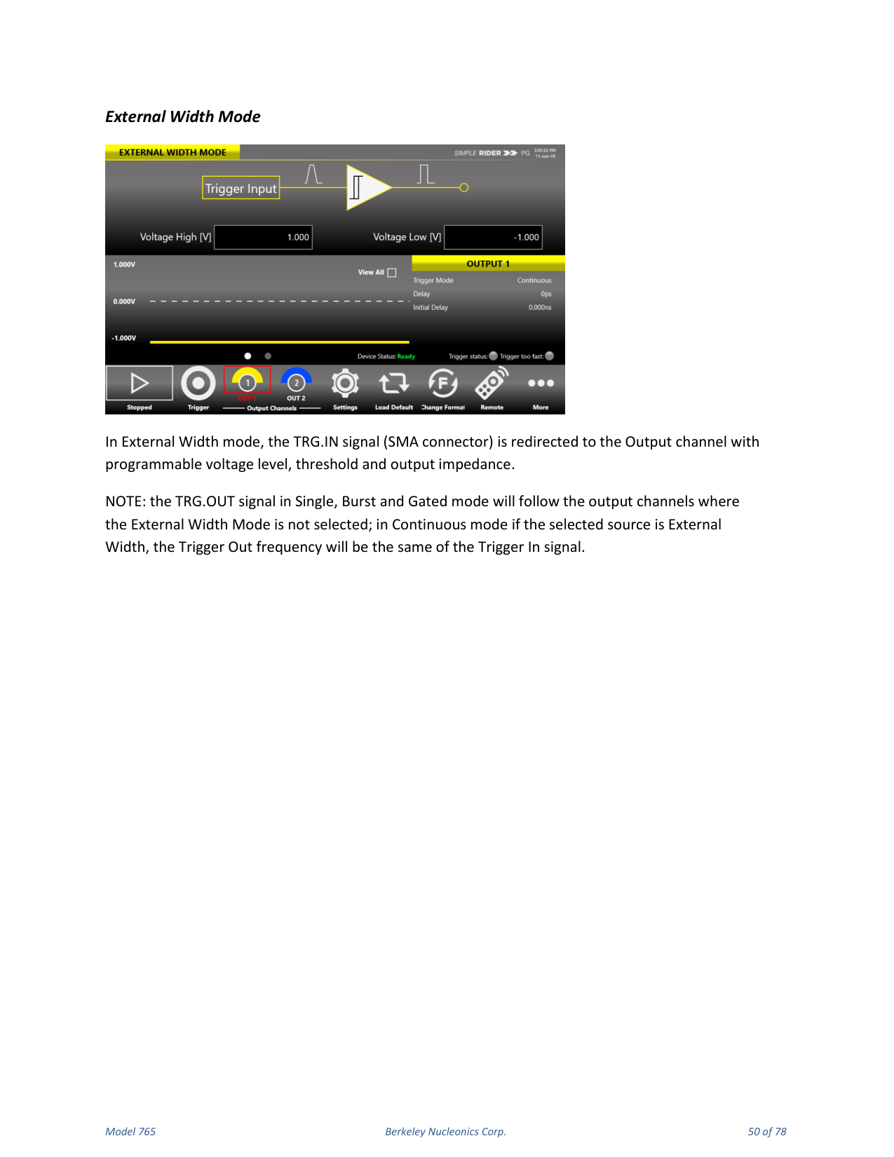 Model 765 user manual page 50
