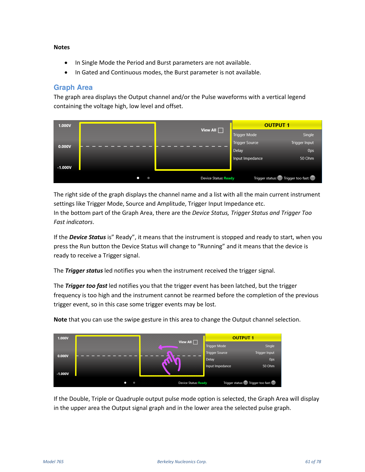 Model 765 user manual page 61