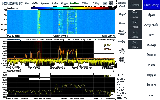 SpecICX-gen3 screenshot: Standard Spectrum Analysis mode in SpecICX-gen3.