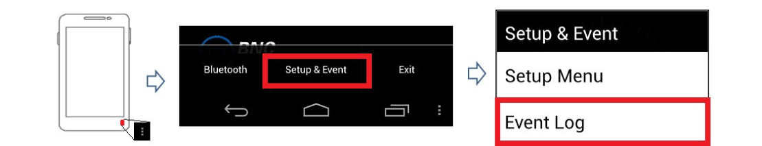 Figure 4.19. Navigating to the Event Log menu