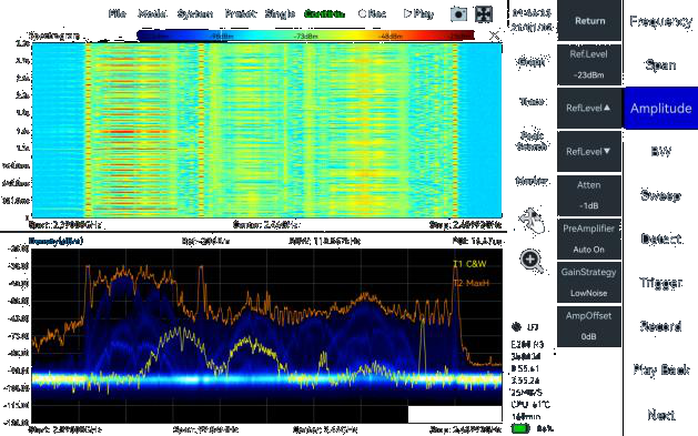 Real-Time Spectrum Analysis mode in SpecICX-gen3