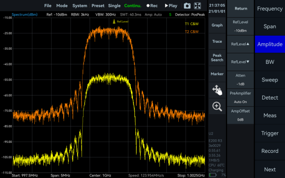Amplitude Offset correction in SpecICX-gen3